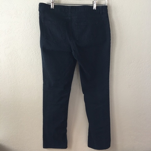 🎁2/$12. ARIZONA JEAN CO 16 1/2 COTTON BLEND 5 POCKET ZIPPER FRONT BLACK JEANS - Picture 2 of 10